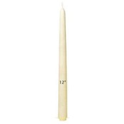 12" Dipped Taper Candle - White