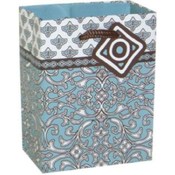 Blue &amp; Brown Tapestry Gift Bag