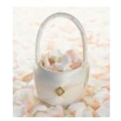 Ivory Diamonds Flower Girl Basket