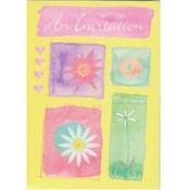 Funky Flowers Invitations