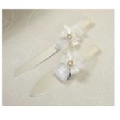 Ivory Diamonds Cake Server Set