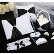 Black Sash Wedding Set