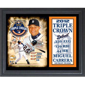Miguel Cabrera Triple Crown 11 x 14 Stat Plaque