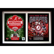 2011 National Champion Alabama 12x18 Double Frame