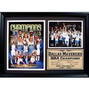 2011 NBA Champs Dallas Mavs Celebration Plaque