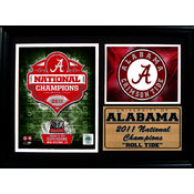 2011 National Champion Alabama 12x18 Photo Stat