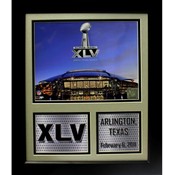 Super Bowl XLV 12X18 Stat Deluxe Frame
