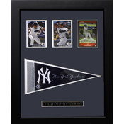 New York Yankees Three Card Frame w/Pennant