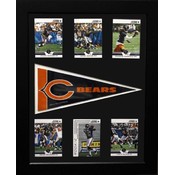 Chicago Bears 6 Card with Pennant 12x18 Frame