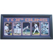 Detroit Tigers Top Guns 5-Photos 15X35 Frame