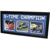 Jimmie Johnson Five Time Champion 15x35 Frame