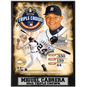 Miguel Cabrera Triple Crown 9 x 12 Photo Plaque