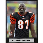 Cincinnati Bengals Terrel Owens 81 9X12 Plaque