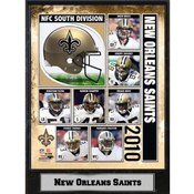 2010 New Orleans Saints 9X12 Plaque