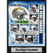2010 San Diego Chargers 9X12 Plaque