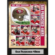 2010 San Francisco 49ers 9X12 Plaque