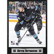 San Jose Sharks Devin Setoguchi 9x12 Photo Plaque