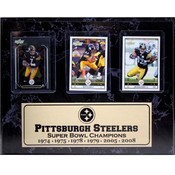 Pittsburgh Steelers Champions 9x12 3 Card Plaque