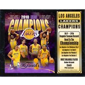 2010 NBA Champions LA Lakers 12X15 Stat Plaque