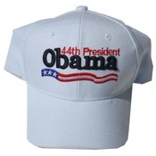 Barack Obama White 44th President Caps