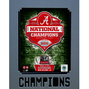 2011 National Champion Alabama 11x14 Mat