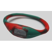 TRU: Silicone Sports Watch (Green/Red - Seasonal) Wholesale Bulk