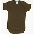 Short Sleeve One Piece Creeper - Chocolate Brown