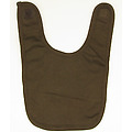 Infant Baby Velcro Bib - Chocolate Brown