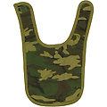 Infant Baby Velcro Bib - Green Woodland Camo