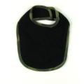 Infant Baby Velcro Bib - Black w/ Camo Trim