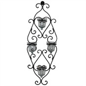 Wall Glass Candle Holder