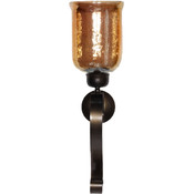 Wall Glass Candle Holder