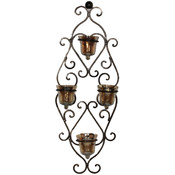 Metal Wall Glass Candle Holder