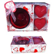 2 Piece Candle Set With Burning Dish