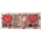 2 Piece Heart Shaped Candle Set