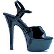 Juliet 6" Pump w/2" Platform Heels- Black, Size 8
