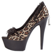 Jezebel 6" Stiletto Platform Heels- Leopard, Size 7