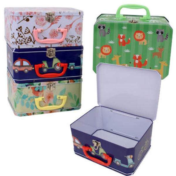 Wholesale Kids' Tin Lunch Box with Handle 8.46" DollarDays