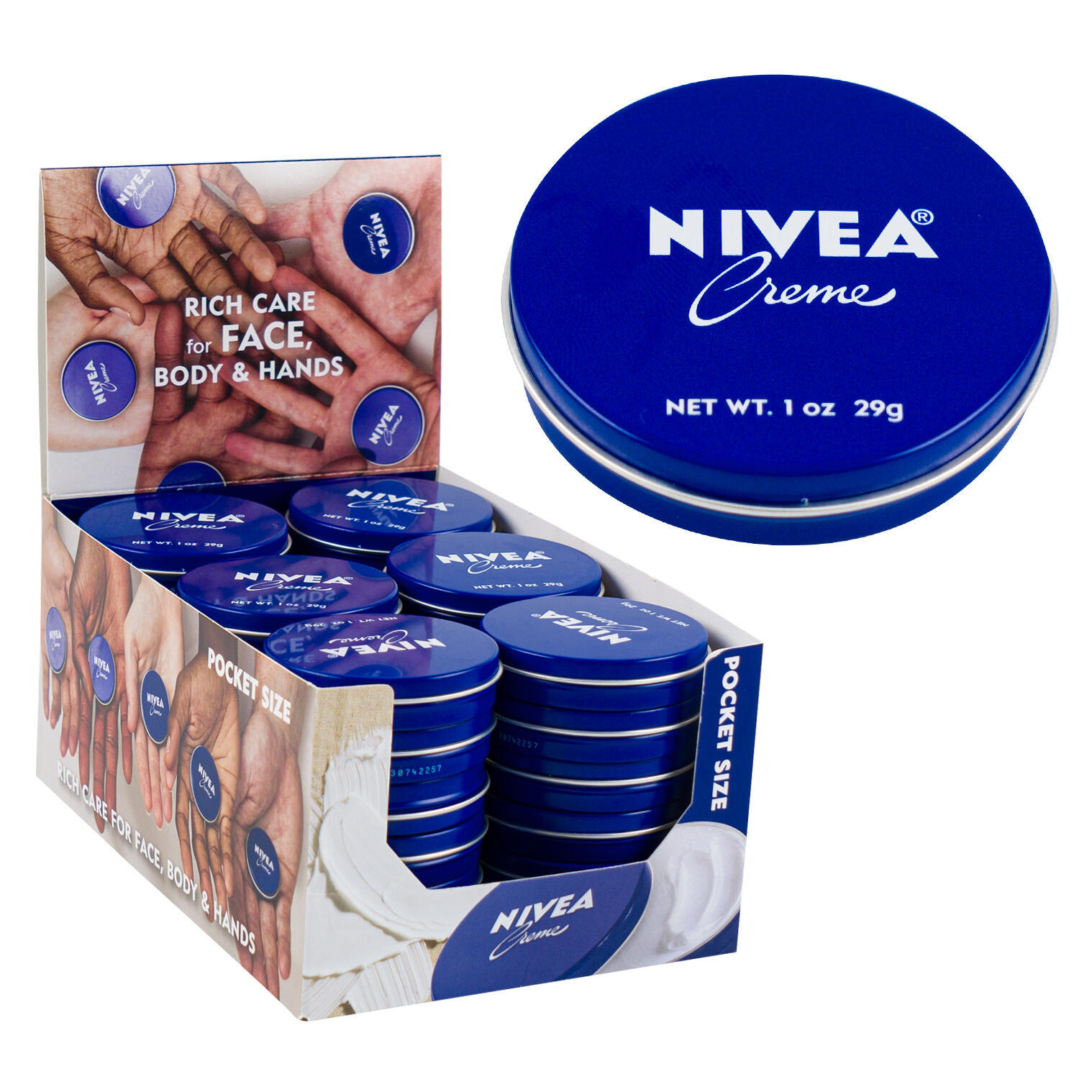 Wholesale Nivea Creme Moisturizer 1 oz, Travel Size, Bulk Hand Cream