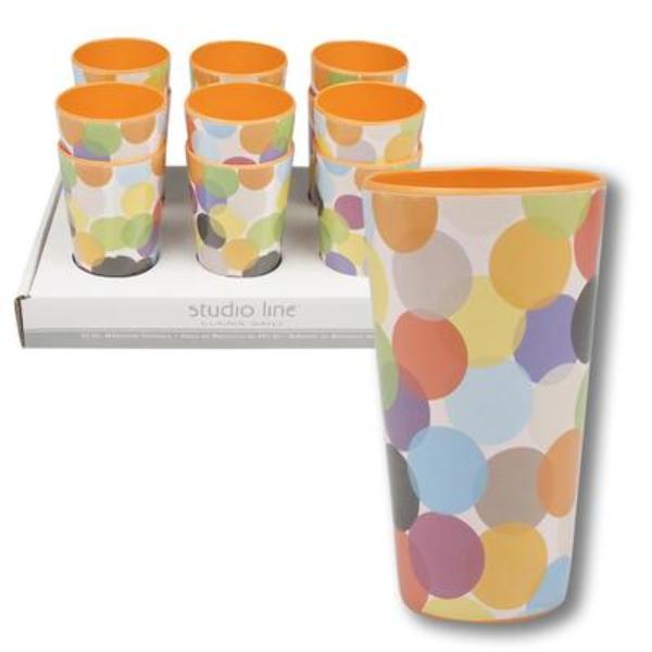 Wholesale 20oz Orange Party Circle Tumbler DollarDays