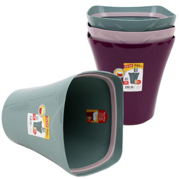 Wholesale Glad Deco Trash Can with Bag Ring 14L DollarDays