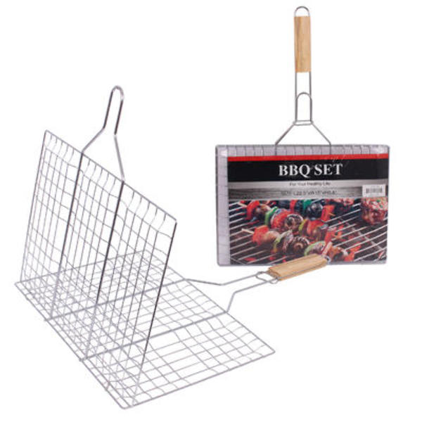 Wholesale Iron Grill Basket With Wooden Handle - 15