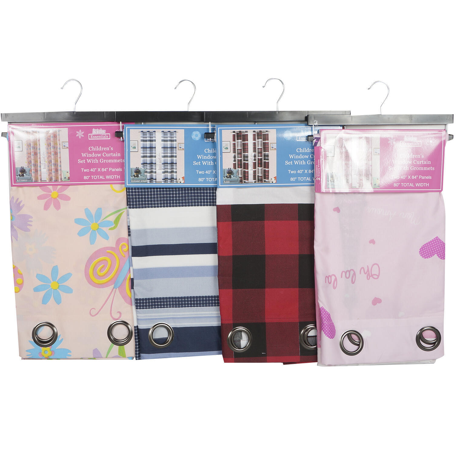 Wholesale Assorted Children S Window Curtain Set With Grommets
