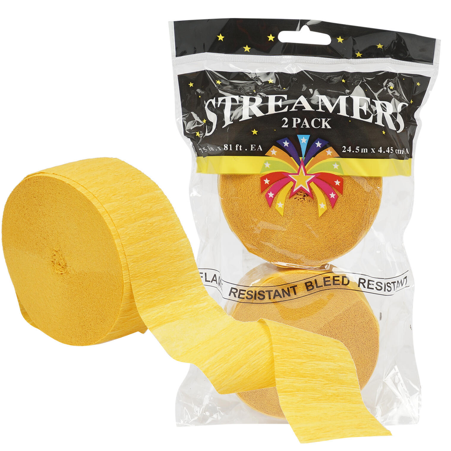 Wholesale Gold Streamer 2 Pack (SKU 2332539) DollarDays