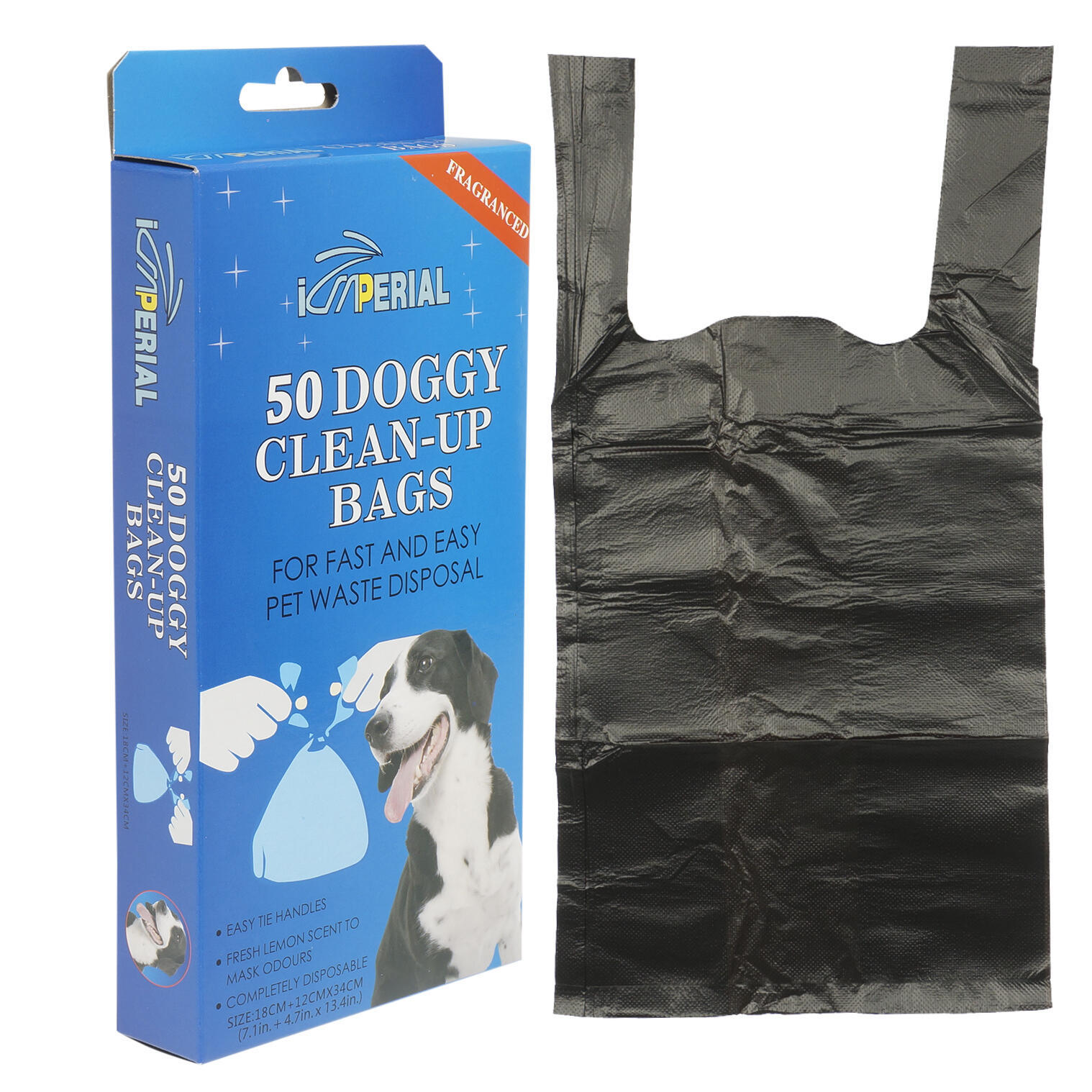 Wholesale Black Plastic Dog Waste Bag - 50 Count | DollarDays