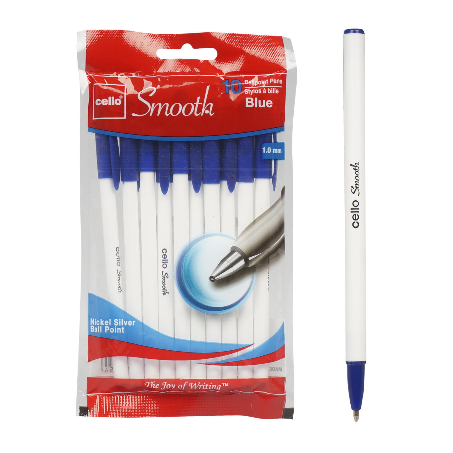 Wholesale Smooth Ballpoint Blue Pens 10 Pack (SKU 2332586) DollarDays