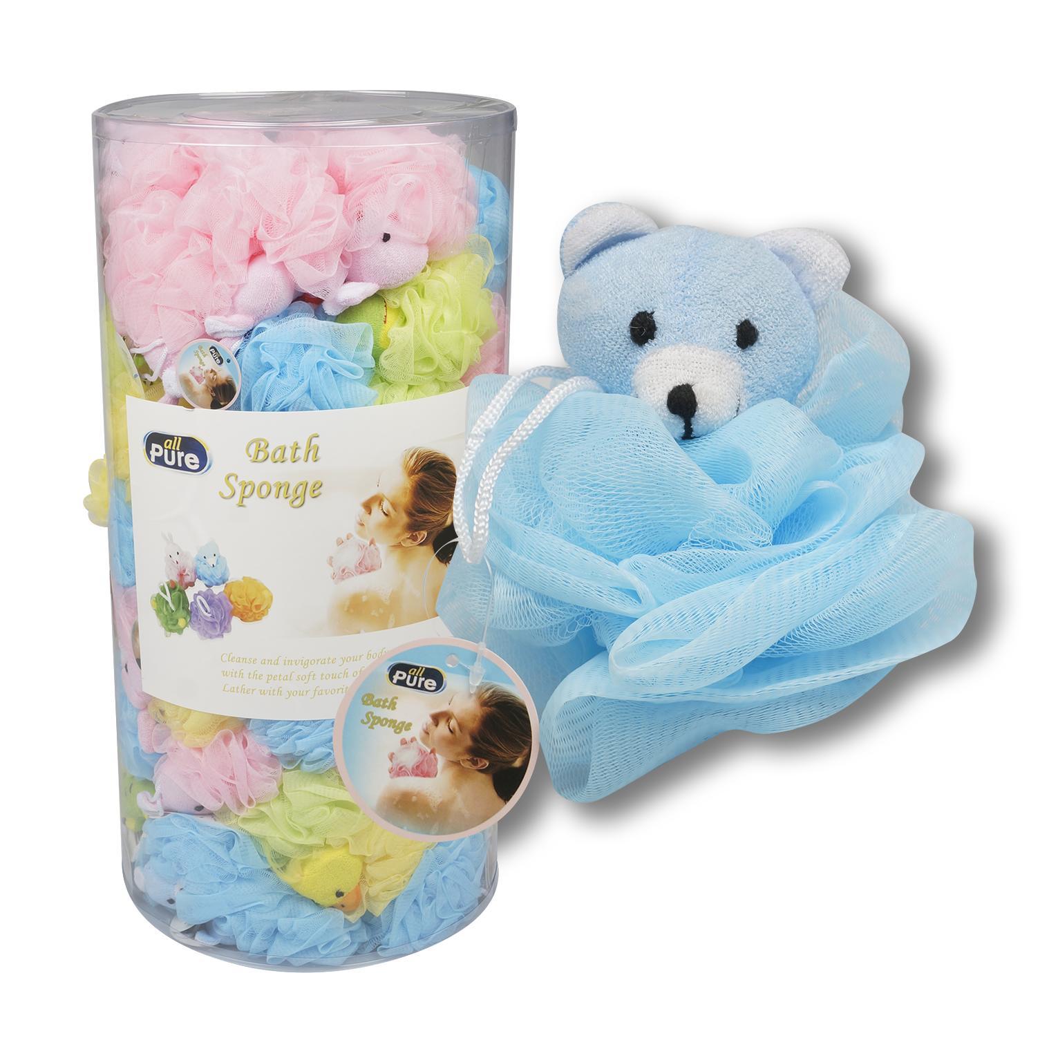 Wholesale Loofah Bath Sponges Assorted Animals
