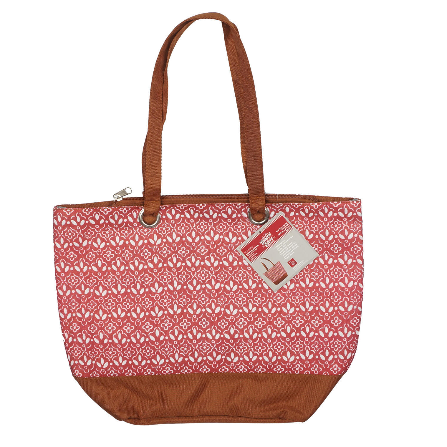 Wholesale Bohemian Lunch Bags Red, Patterned, Two Tones