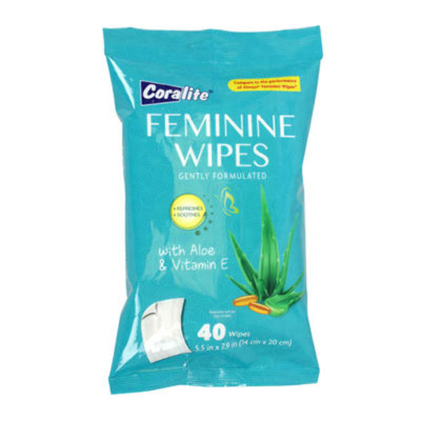 Wholesale Coralite Feminine Wipes 40Pack DollarDays