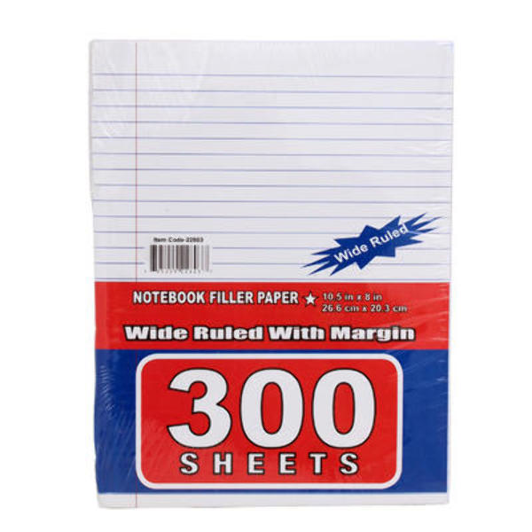 Wholesale 300Sheet Notebook Filler Paper 10.5 X 8" DollarDays
